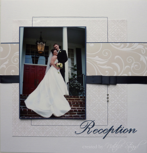 Wedding scrapbook album Reception layouts part 1